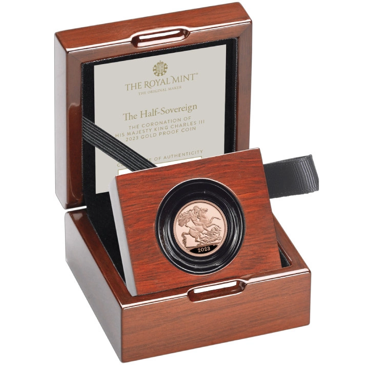 Wielka Brytania: The Coronation of His Majesty King Charles 1/2 Sovereign 2023 Proof