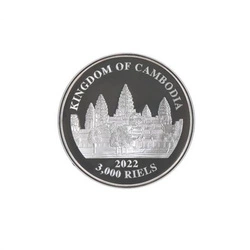 The Lost Tigers of Cambodia 1 uncja Srebra 2022 Proof High Relief