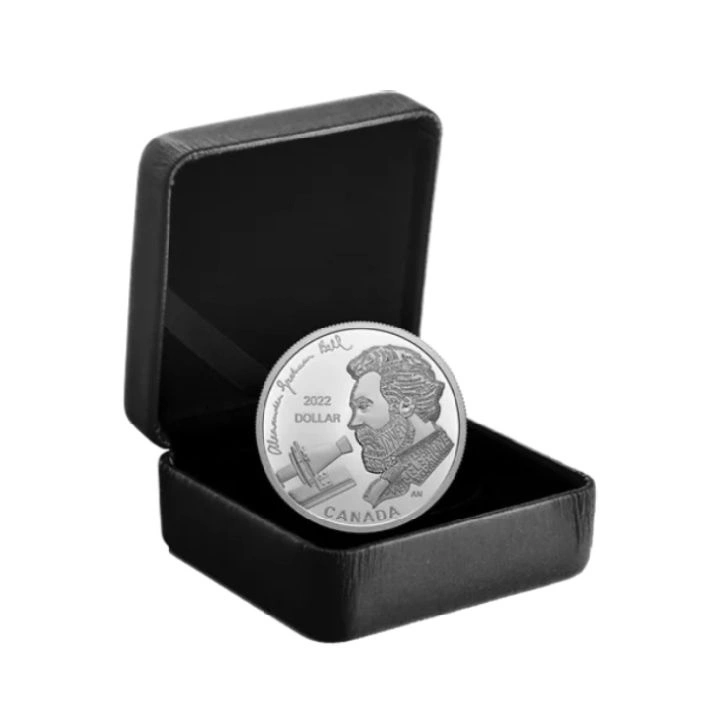 Canada: Alexander Graham Bell - Great Inventor Dollar Srebro 2022 Proof