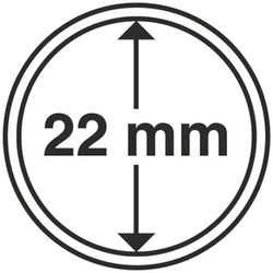 Leuchtturm - Plastikowy kapsel na monetę 22 mm 100 sztuk