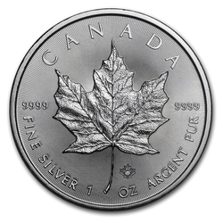 Kanadyjski Liść Klonowy 1 uncja Srebra 2017