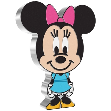 Niue: Disney - Minnie Chibi Coin kolorowany 1 uncja Srebra 2021 Proof