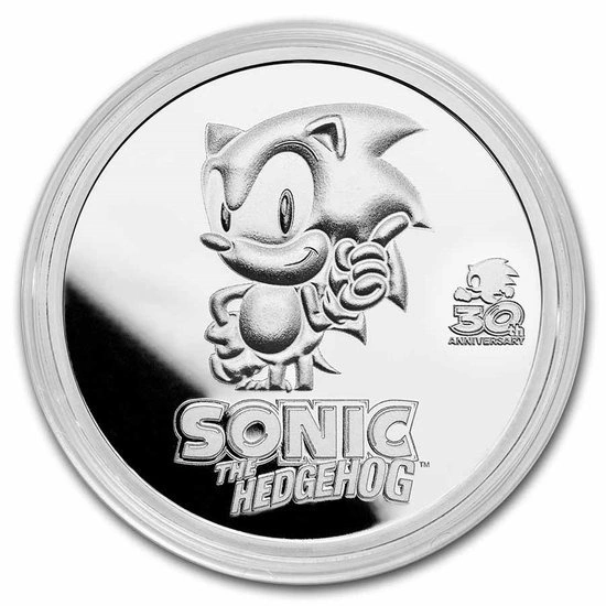 Niue: Sonic The Hedgehog 1 uncja Srebra 2021 Proof