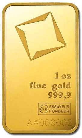 1 uncja Sztabka Złota Valcambi LBMA