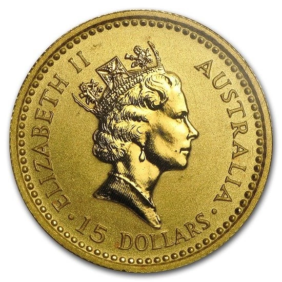 Australijski Samorodek 1/10 uncja Złota 1989