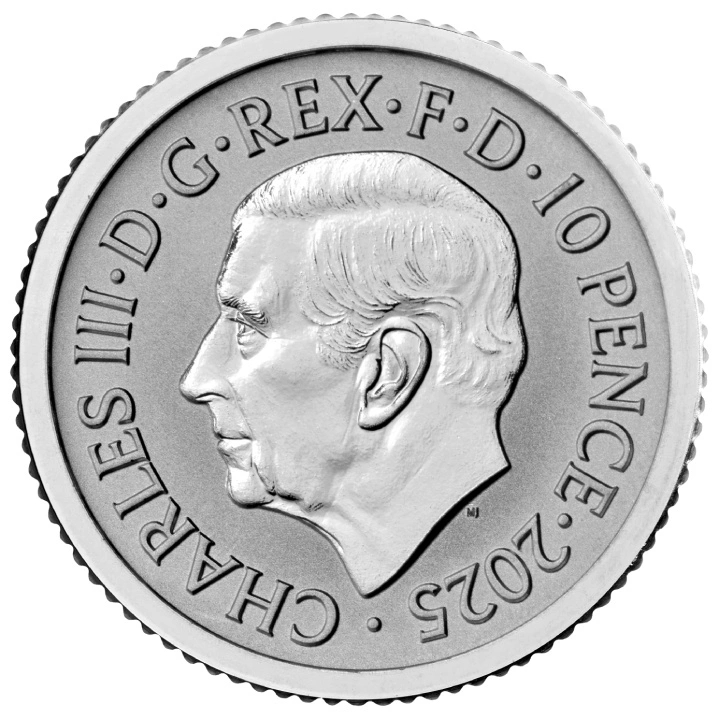 Zestaw 4 monet Britannia Srebro 2025 Reverse Frosted