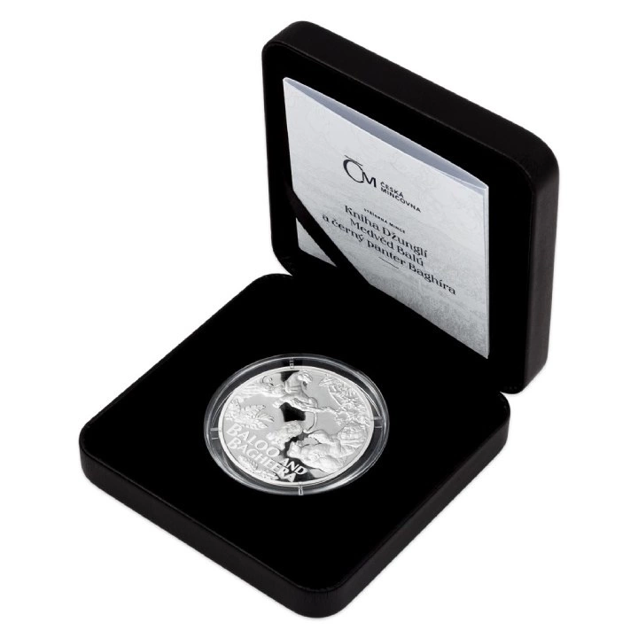 Niue: The Jungle Book - Bear Baloo and Black Panther Bagheera $1 Srebro 2022 Proof