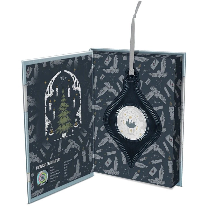 Niue: Harry Potter - Season’s Greetings kolorowany 1 uncja Srebra 2021 Proof