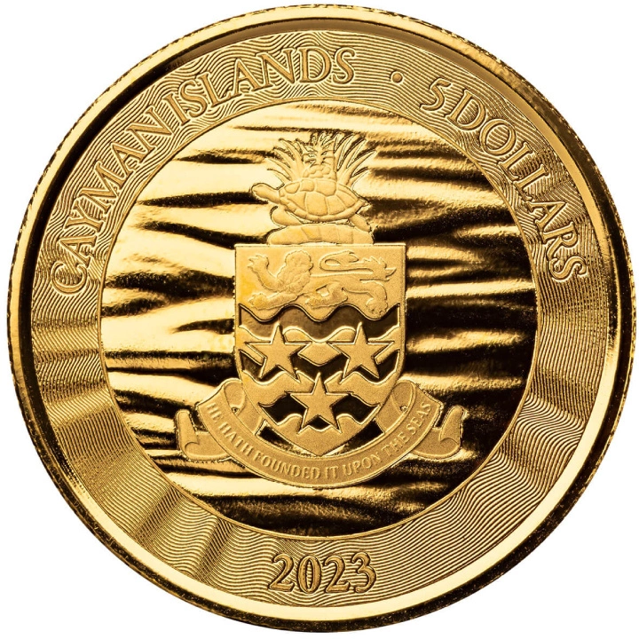 Cayman Islands: Loggerhead Turtle 1 uncja Złota 2023 Prooflike