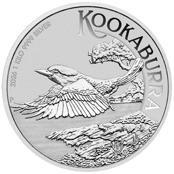 Kookaburra 1000 gramów Srebra 2026