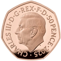 The Red Arrows 50p Złoto 2025 Proof