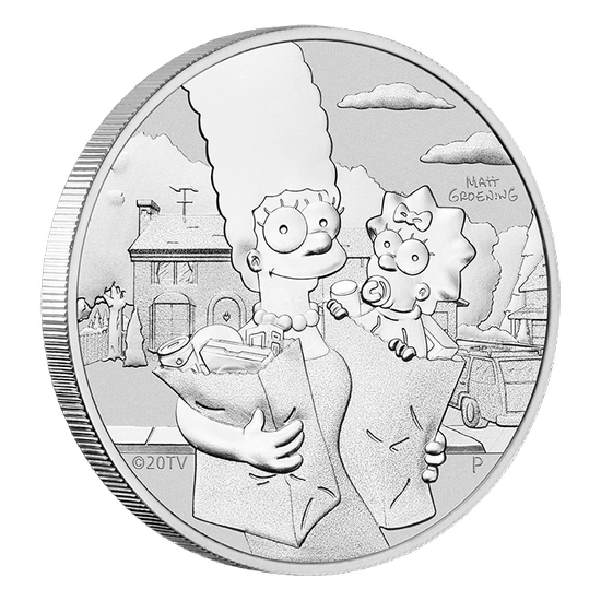 Tuvalu: The Simpson - Marge and Maggie 1 uncja Srebra 2021