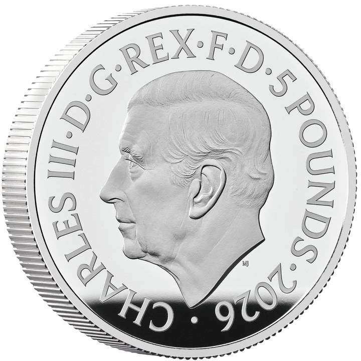 The Royal Tudor Beasts: Queen's Lion 2 uncje Srebra 2026 Proof