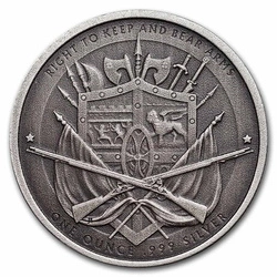 Founders of Liberty: Cicero - Keep & Bear Arms 1 uncja Srebra Antique Coin