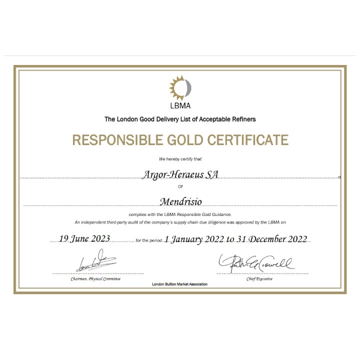 Sztabka Kinebar Argor Heraeus 5 gramów Złota