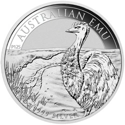 Australijski Emu 1 uncja Srebra 2024