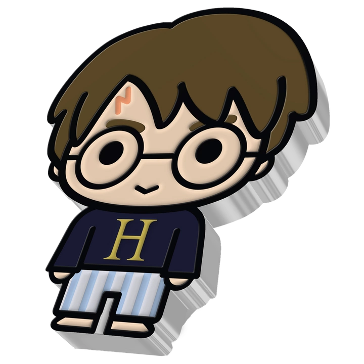 Niue: Harry Potter - Harry Potter Pyjama Chibi Coin kolorowany 1 uncja Srebra 2021 Proof