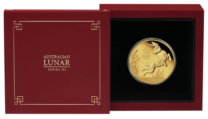Perth Mint: Lunar III - Rok Królika 1 uncja Złota 2023 Proof