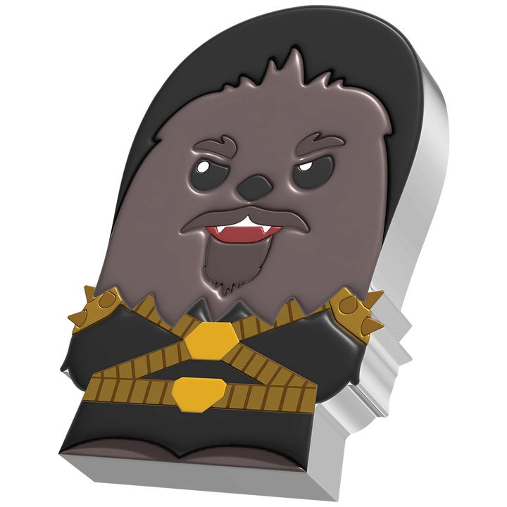 Niue: Star Wars - Krrsantan Chibi Coin kolorowany 1 uncja Srebra 2022 Proof