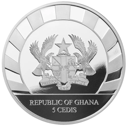 Ghana: Giants of the Ice Age - Jeleń Olbrzymi 1 uncja Srebra 2019