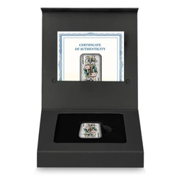 Sztabka Asturmint: Poker Cards - The Joker kolorowany 2 uncje Srebra 2024 Antique Finish