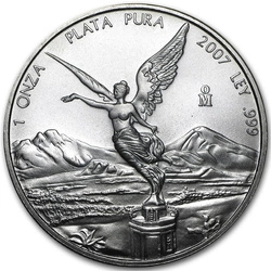 Mexican Libertad 1 uncja Srebra 2007