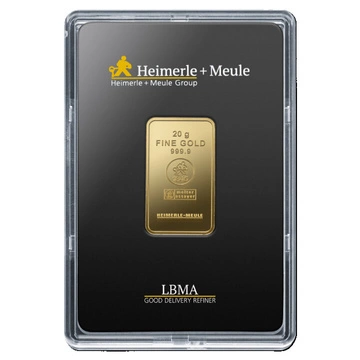 Sztabka Heimerle Meule 20 gramów Złota LBMA GD Refiner