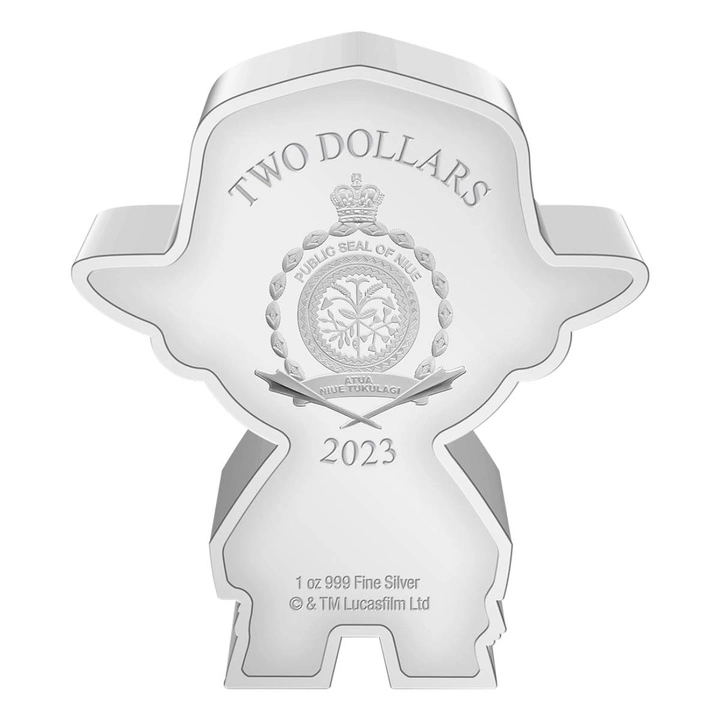 Niue: Indiana Jones Chibi Coin kolorowany 1 uncja Srebra 2023 Proof