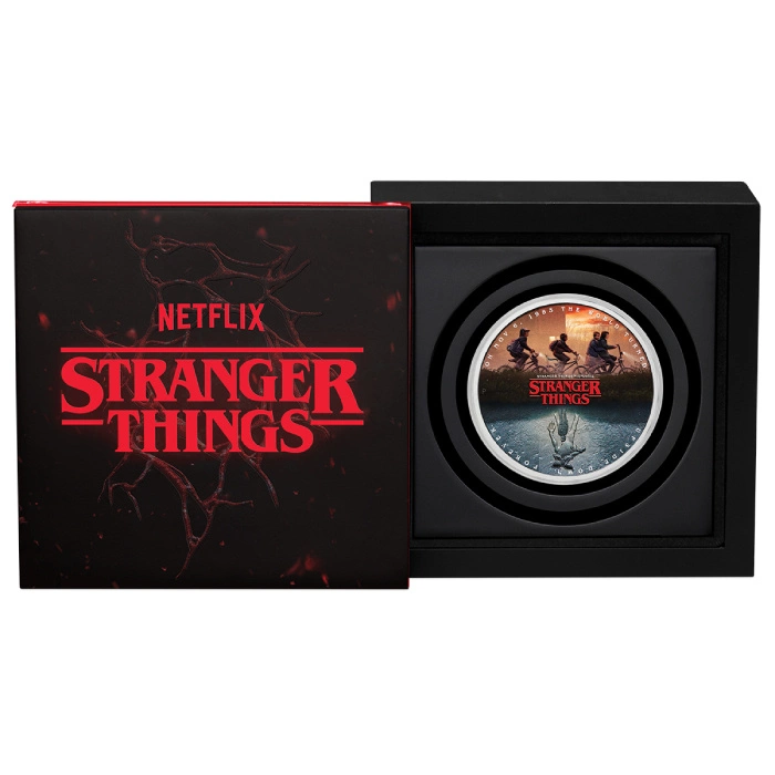 Stranger Things - The Upside Down kolorowany 1 uncja Srebra 2026 Proof