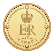  Canada: Queen Elizabeth II's Royal Cypher $200 Złoto 2022 Proof 