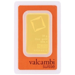 Sztabka Valcambi 50 gramów Złota