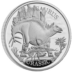 Dinosaurs: Iconic Specimens - Stegosaurus 1 uncja Srebra 2024 Proof