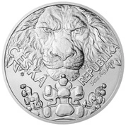 Niue: Czech Lion 5 uncji Srebra 2023