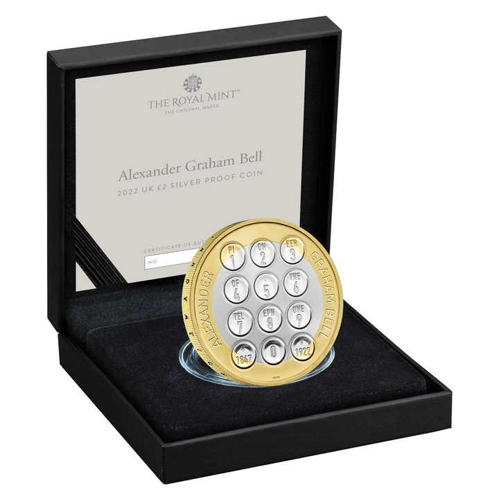 Alexander Graham Bell Srebro 2022 Proof