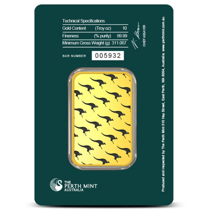 The Perth Mint: Sztabka Złota 10 uncji