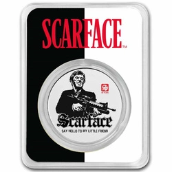 Czad: Człowiek z blizną - 40. rocznica filmu kolorowany 1 uncja Srebra 2023 Slab