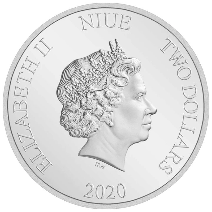 Niue: Disney Mickey Mouse - Ready Set Go! kolorowany 1 uncja Srebra 2020 Proof