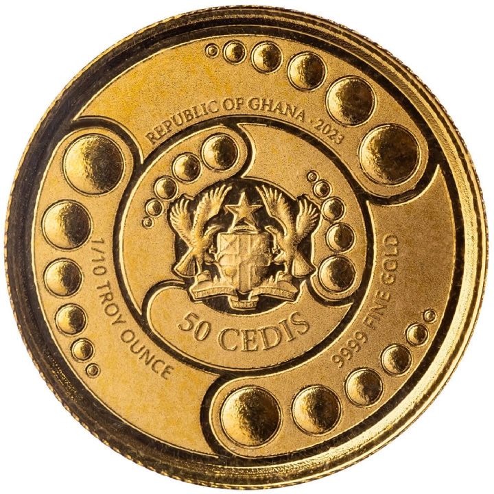 Ghana: Alien 1/10 uncji Złota 2023 Proof