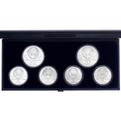 Zestaw 6 srebrnych monet Rosja: Moscow Russia Olympics 1980 