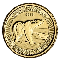 Canada: Polar Bear 1/10 uncji Złota 2018