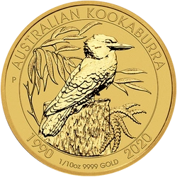 Kookaburra 1/10 uncji Złota 2020