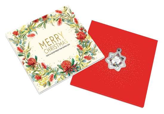 Gwiazda Świąteczna 1 uncja Srebra 2020 Proof