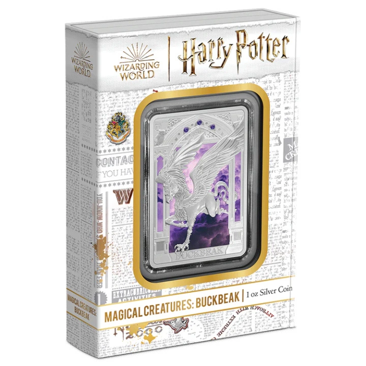 Niue: Harry Potter - Magical Creatures 'Buckbeak' kolorowany 1 uncja Srebra 2023 Proof