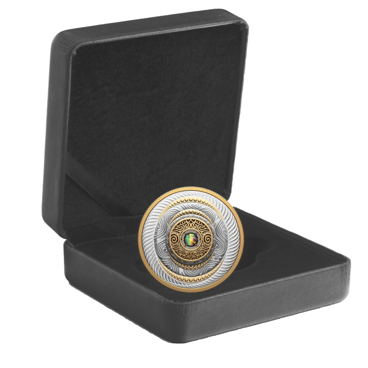 Canada: Dancing Ammolite - Elements of Nature "Air" pozłacany $20 Srebro 2024 Proof