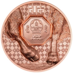 Mongolia: Bison 50 gramów Miedzi 2025 Prooflike