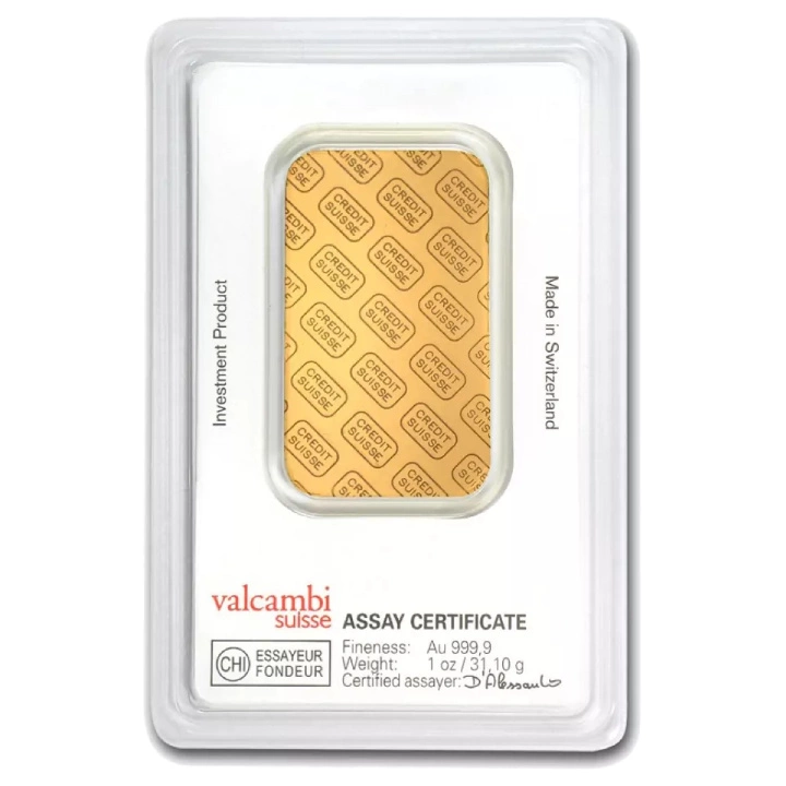 Sztabka Credit Suisse 1 uncja Złota