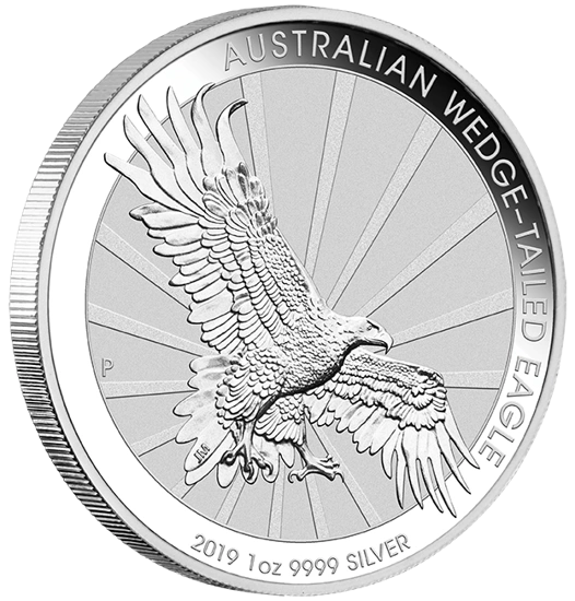 Orzeł Australijski 1 uncja Srebra 2019