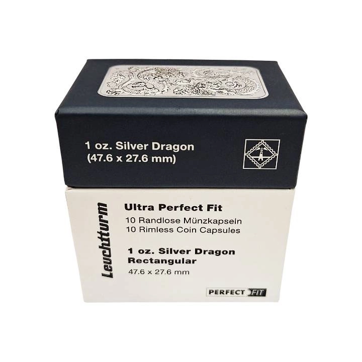 Leuchtturm - Plastikowy kapsel Sztabko Moneta Dragon Ultra Perfect Fit 10 sztuk