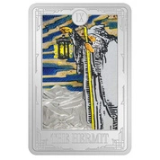 Niue: Tarot Cards – The Hermit kolorowany 1 uncja Srebra 2022 Proof