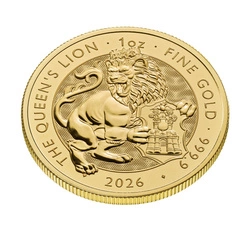 The Royal Tudor Beasts: The Queen’s Lion 1 uncja Złota 2026 